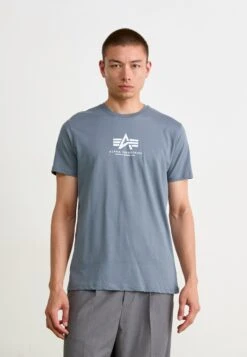 Alpha Industries BASIC - Print T-shirt - Denim Blue