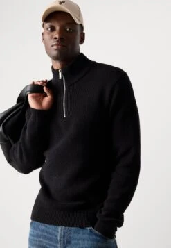 Indicode Jeans ZIP - Jumper - Black -Indicode Men Wear Shop f354592c4a38445391a999a444e2d4ba