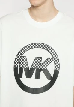 Michael Kors Checker Charm Tee - Print T-Shirt - White 11 Michael Kors Checker Charm Tee - Print T-Shirt - White -Indicode Men Wear Shop f380b2df732449459c2b3e42dc46d2e7