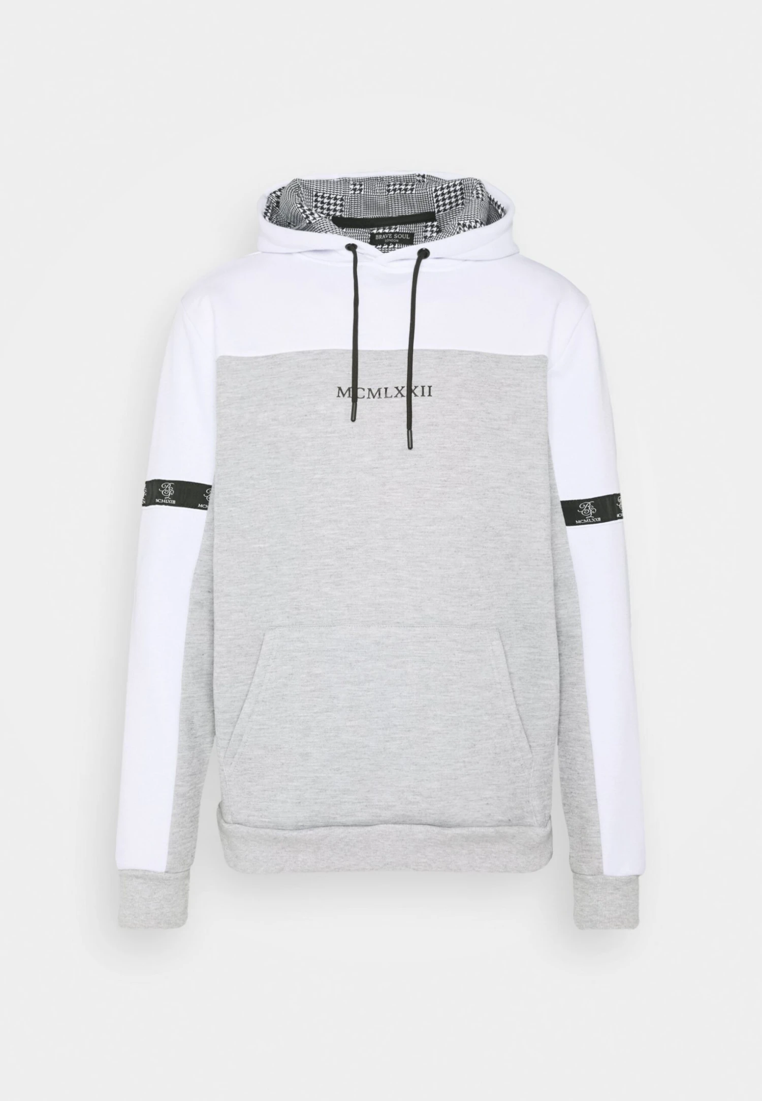 BRAVE SOUL Fulham - Hoodie - Optic White /Grey Marl / Jet Black 5 BRAVE SOUL Fulham - Hoodie - Optic White /Grey Marl / Jet Black - Image 5