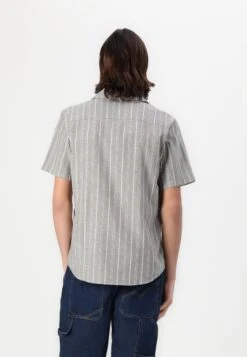 Tom Tailor STRIPED SHIRT - Shirt - Olive/white -Indicode Men Wear Shop f4422c7cd639495cad2a006841a7f7ef