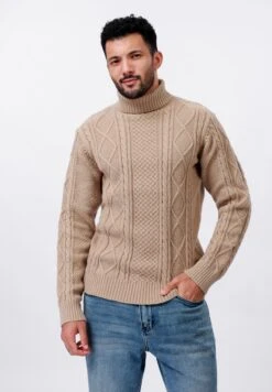 Pier One CABLE KNIT - Jumper - Coffee