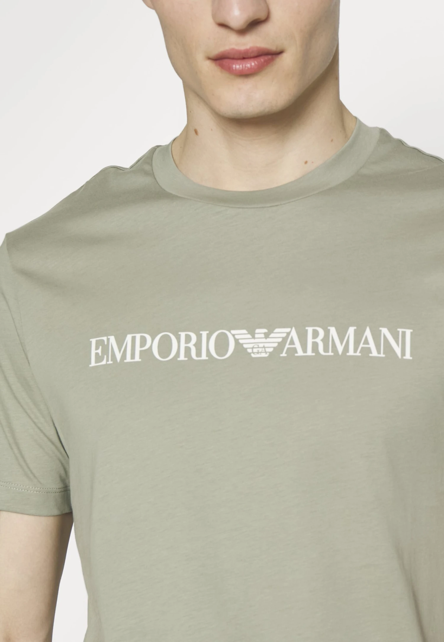 Emporio Armani Print T-Shirt - Salvia Logo 6 Emporio Armani Print T-Shirt - Salvia Logo - Image 6