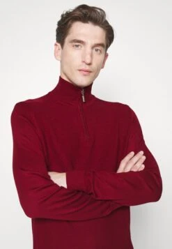 Tom Tailor Structured Troyer - Jumper - Ivy Red -Indicode Men Wear Shop f6c77a32f41d4faba1dd4d3ff3e3b036