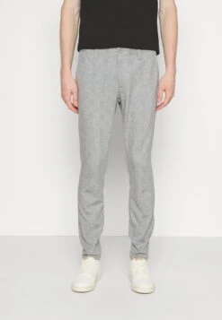 Only & Sons Onsmark Check Pant - Trousers - Light Grey Melange