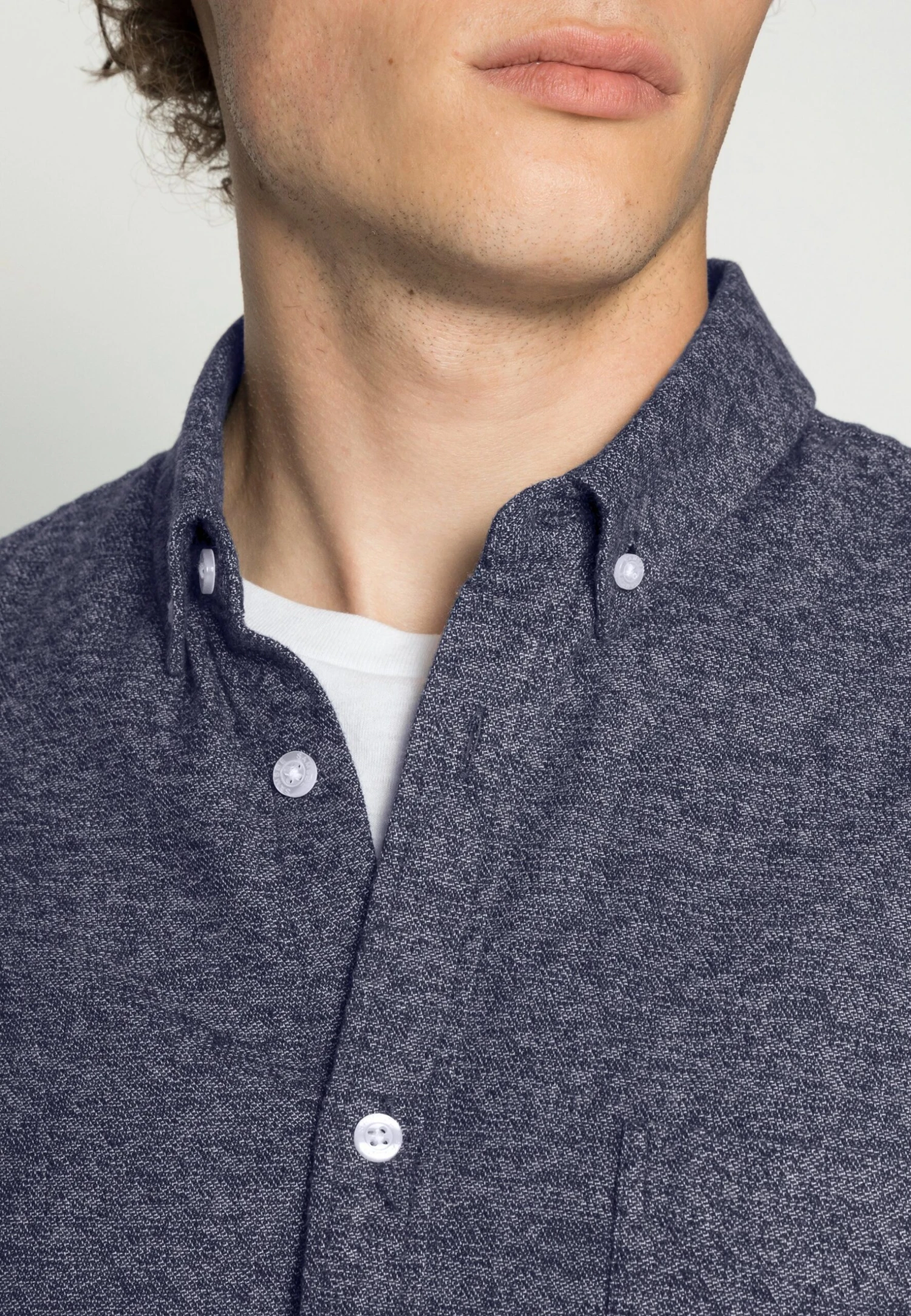 SAMSØE SAMSØE Liam - Shirt - Night Sky Melange 5 SAMSØE SAMSØE Liam - Shirt - Night Sky Melange - Image 5