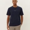 Les Deux DEXTER - Basic T-shirt - Dark Navy