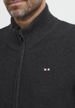 FQVILLUM - Cardigan - Charcoal Mix -Indicode Men Wear Shop ff538f77b39b494885555d12fff93822