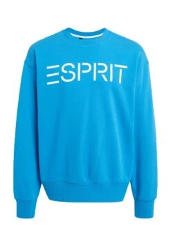 ESPRIT Logo - Sweatshirt - Turquoise -Indicode Men Wear Shop ff8a47973b114aa087fcb49c08b2852a